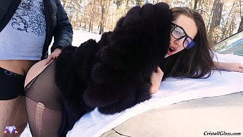 Play Slut Wife, Fucking in Сar on Road!!!