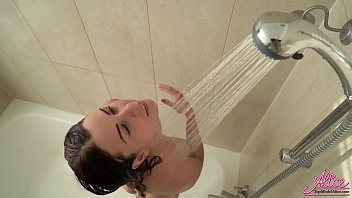 Play Brunette Fingering Pussy and Orgasm in the Bath - Music Porn