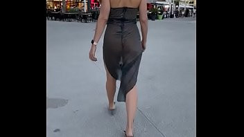 Play Shwoing off naked under my transparent outfits (2)