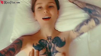 Play Tattooed Girl Sensual Sucking Dick and Missionary Fucking - Cumshot