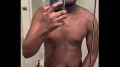 Play Black Guy Stroking His Big Dick Until Cumshot