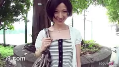 play Skinny Asian Teen Tricked into Public Car Dick Sucking