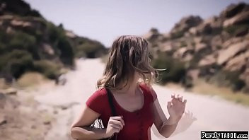 Play Picked up woman sucking to free herself