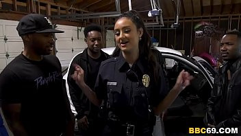 Play Police Officer Eliza Ibarra Deepthroats Every Big Black Cock