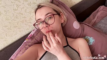 Play Cute Babe Masturbate Pussy and Orgasm POV after College