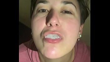 Play Filthy Pig swallows cum in toilet