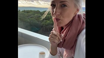 Play I fingered myself to orgasm on a public hotel balcony in Mallorca!