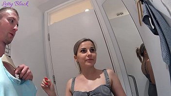 Play Fitting Room Sex With Clothing Store Consultant Ends Cum Swallow